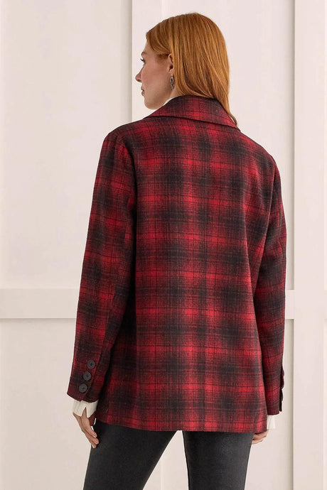 Tribal Women's Lined Long-Sleeve Jacket - Earth Red