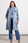 Tribal Women's Long Denim Duster Plus - A&M Clothing & Shoes - Westlock