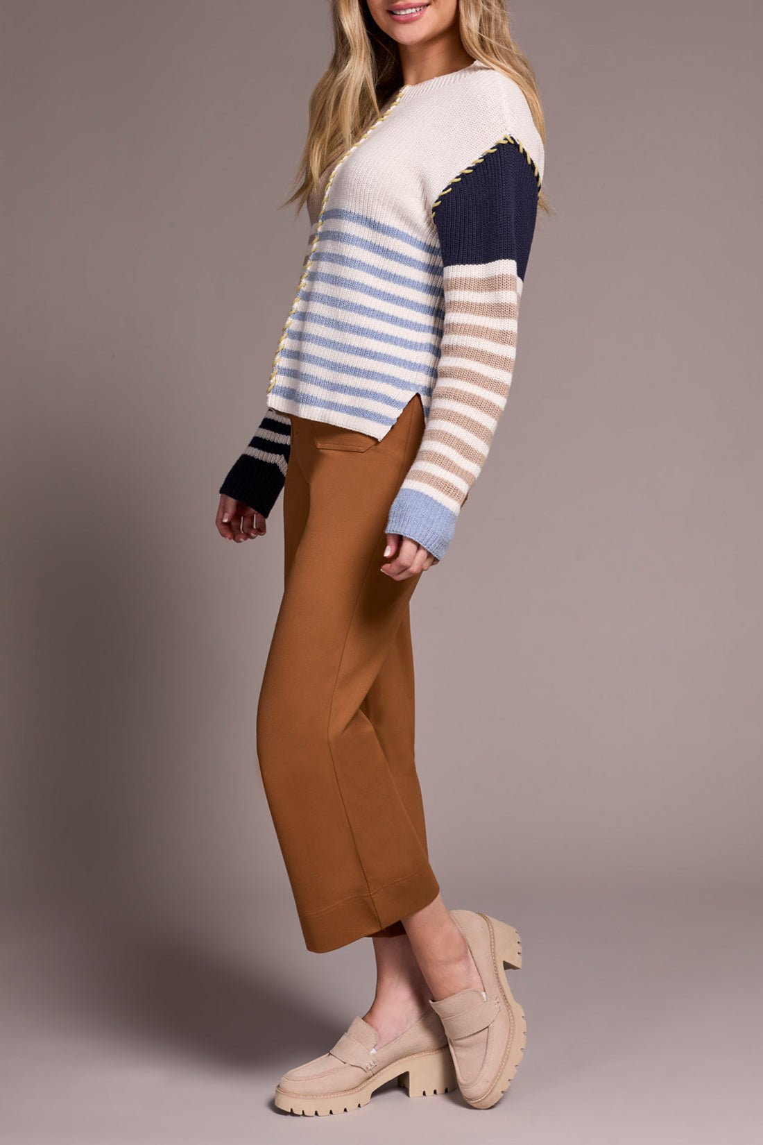 Tribal Women's Long Sleeve Boat Neck Sweater - A&M Clothing & Shoes - Westlock
