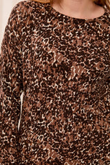 Tribal Women's Long Sleeve Crew Neck Sweater - Hickory