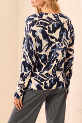 Tribal Women's Long Sleeve Crew Neck Sweater - A&M Clothing and Shoes