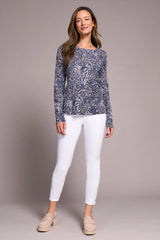 Tribal Women's Long Sleeve Crew Neck Sweater - A&M Clothing & Shoes Westlock