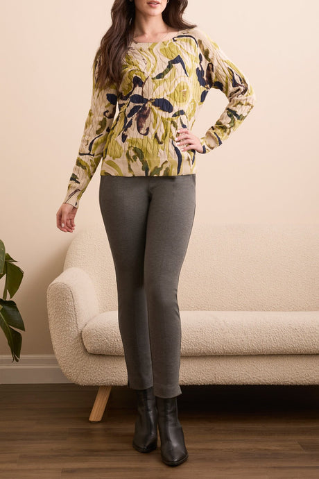 Tribal Women's Long Sleeve Crew Neck Sweater - A&M Clothing & Shoes - Westlock