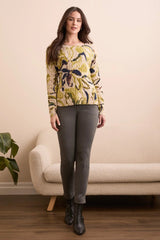 Tribal Women's Long Sleeve Crew Neck Sweater - A&M Clothing & Shoes Westlock