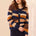 Tribal Women's Long Sleeve Crew Neck Sweater Cardigan - Stellar