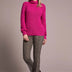 Tribal Women's Long Sleeve Mock Neck Cable Sweater - A&M Clothing & Shoes - Westlock