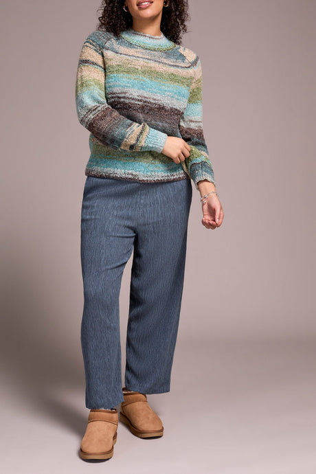 Tribal Women's Long Sleeve Mock Neck Sweater - A&M Clothing & Shoes - Westlock