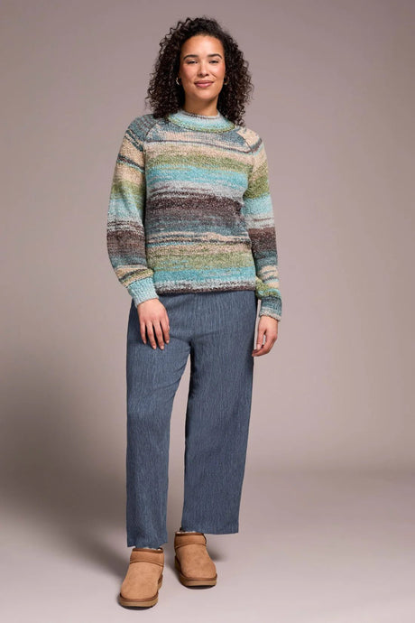 Tribal Women's Long Sleeve Mock Neck Sweater - A&M Clothing & Shoes - Westlock