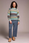 Tribal Women's Long Sleeve Mock Neck Sweater - A&M Clothing & Shoes - Westlock