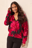 Tribal Women's Long Sleeve Sweater Cardigan - Jazzy
