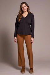 Tribal Women's Long Sleeve V - Neck Top - A&M Clothing & Shoes