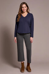 Tribal Women's Long Sleeve V - Neck Top - A&M Clothing & Shoes