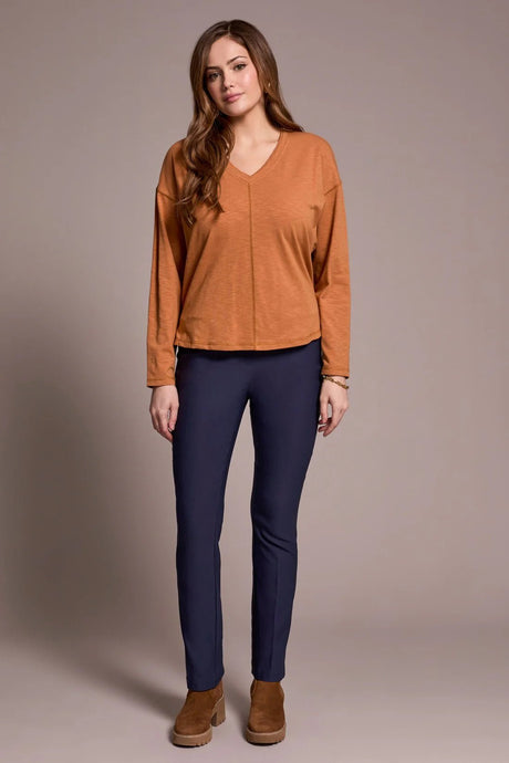 Tribal Women's Long Sleeve V - Neck Top - A&M Clothing & Shoes - Westlock