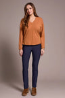 Tribal Women's Long Sleeve V - Neck Top - A&M Clothing & Shoes - Westlock