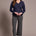 Tribal Women's Long Sleeve V-Neck Top - Sapphire