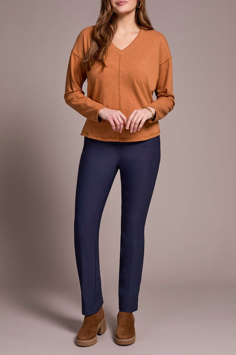 Tribal Women's Long Sleeve V - Neck Top - A&M Clothing & Shoes - Westlock