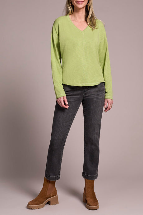 Tribal Women's Long Sleeve V - Neck Top - A&M Clothing & Shoes - Westlock