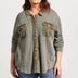 Tribal Women's Loose Shacket Plus - A&M Clothing & Shoes - Westlock