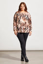 Tribal Women's LS Crew Neck Top Plus - A&M Clothing & Shoes - Westlock