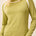 Tribal Women's LS Mock Neck Tipping Detail Sweater - Dark Lime