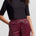Tribal Women's Mock Neck Elbow Slv Top - Black