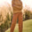 Tribal Women's Mock Neck Puff Sleeve Sweater - Tumeric