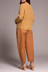 Tribal Women's Mock Neck Puff Sleeve Sweater - A&M Clothing & Shoes