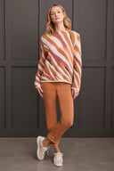 Tribal Women's Mock Neck Sweater - Rose