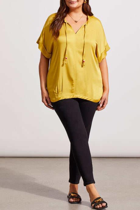 Tribal Women's Pleat Detail Blouse Plus - Limoncello
