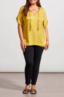 Tribal Women's Pleat Detail Blouse Plus - Limoncello