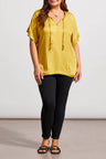 Tribal Women's Pleat Detail Blouse Plus - A&M Clothing & Shoes - Westlock