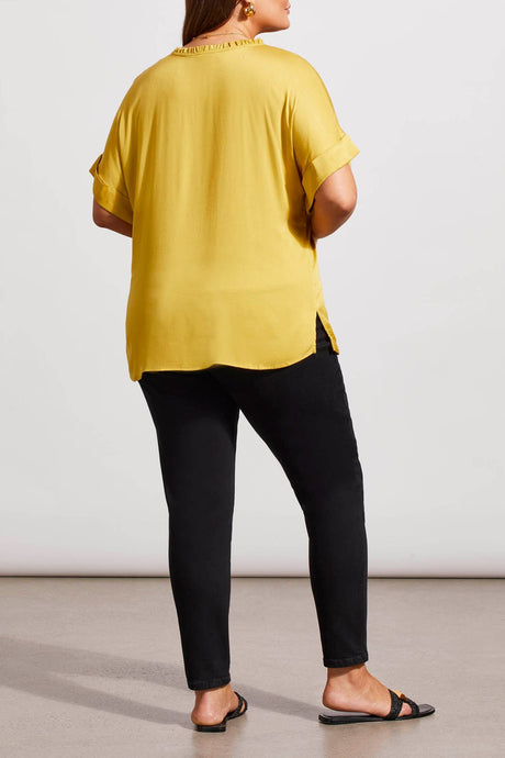 Tribal Women's Pleat Detail Blouse Plus - Limoncello