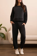 Tribal Women's Pleated Hem Joggers - Black