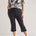 Tribal Women's Pull On Capri Plus - Black