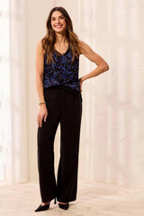 Tribal Women's Pull On Drawcord Pant - Black