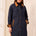 Tribal Women's Quilted Denim Suede Collar Jacket - Rinse