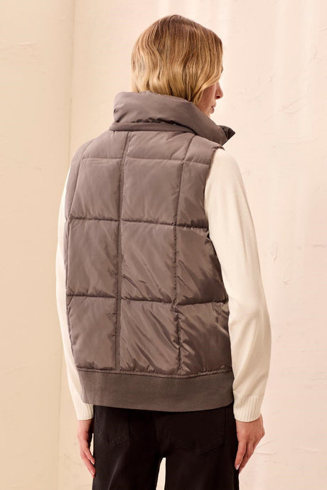 Tribal Women's Quilted Removable Hood Vest - Tornado