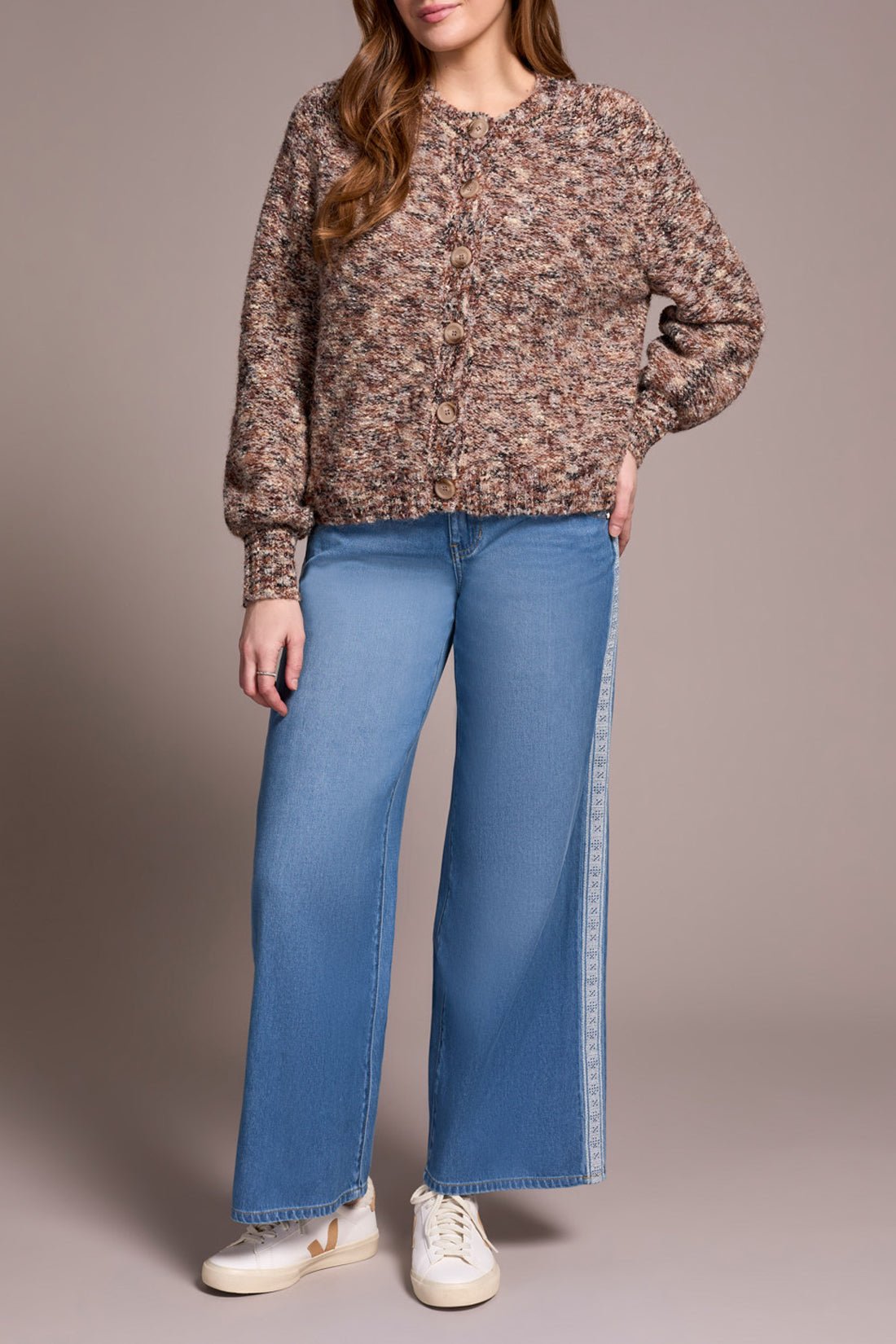 Tribal Women's Raglan Sleeve Sweater Cardigan - A&M Clothing & Shoes - Westlock