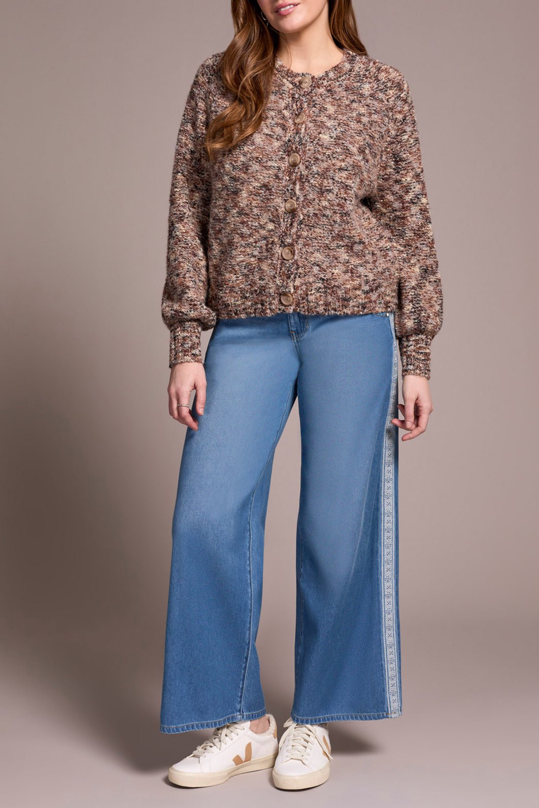 Tribal Women's Raglan Sleeve Sweater Cardigan - A&M Clothing & Shoes - Westlock