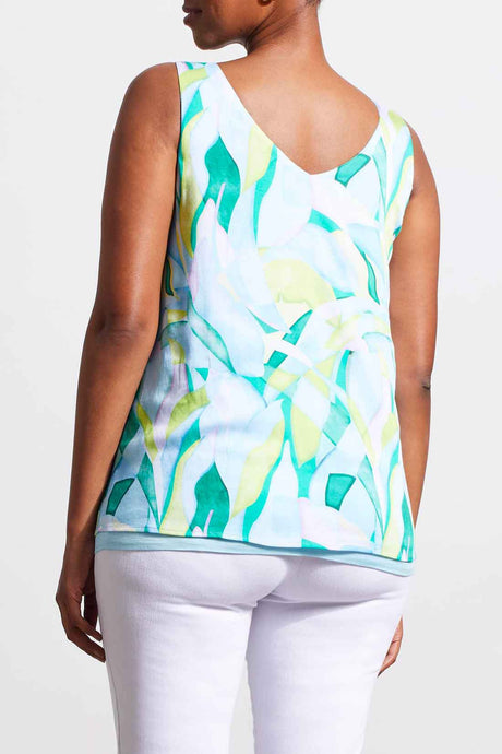 Tribal Women's Reversible Cami - Blue Sea