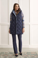 Tribal Women's Reversible Puffer Vest - Sapphire