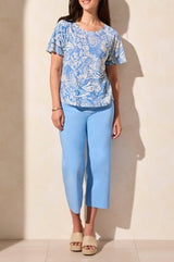 Tribal Women's Ruffle Sleeve Top - A&M Clothing & Shoes Westlock