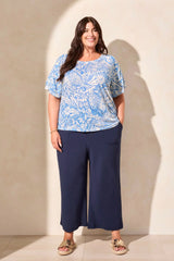 Tribal Women's Ruffle Sleeve Top Plus - A&M Clothing & Shoes Westlock