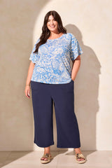 Tribal Women's Ruffle Sleeve Top Plus - A&M Clothing & Shoes Westlock