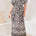 Tribal Women's Short Sleeve Border Print Dress - Quartz
