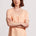 Tribal Women's Short Sleeve U-Neck Top - Peach