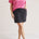 Tribal Women's Short Slv U-Neck Top Plus - Raspberry