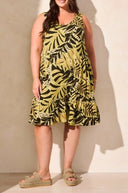 Tribal Women's Sleeveless Dress Plus - Avocado