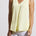 Tribal Women's Sleeveless Vneck Top - Wildlime