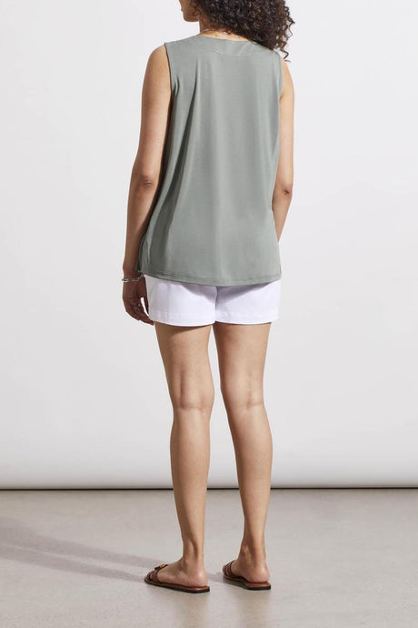 Tribal Women's Sleeveless Vneck Top - Cypress